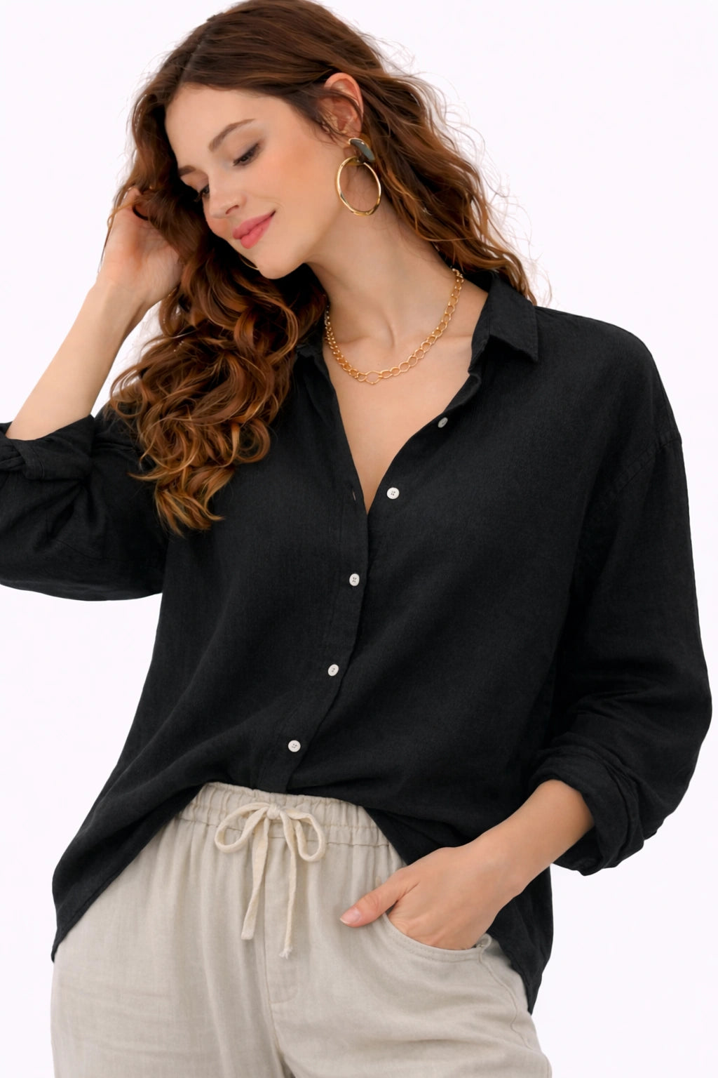 Oversized Cotton Shirt