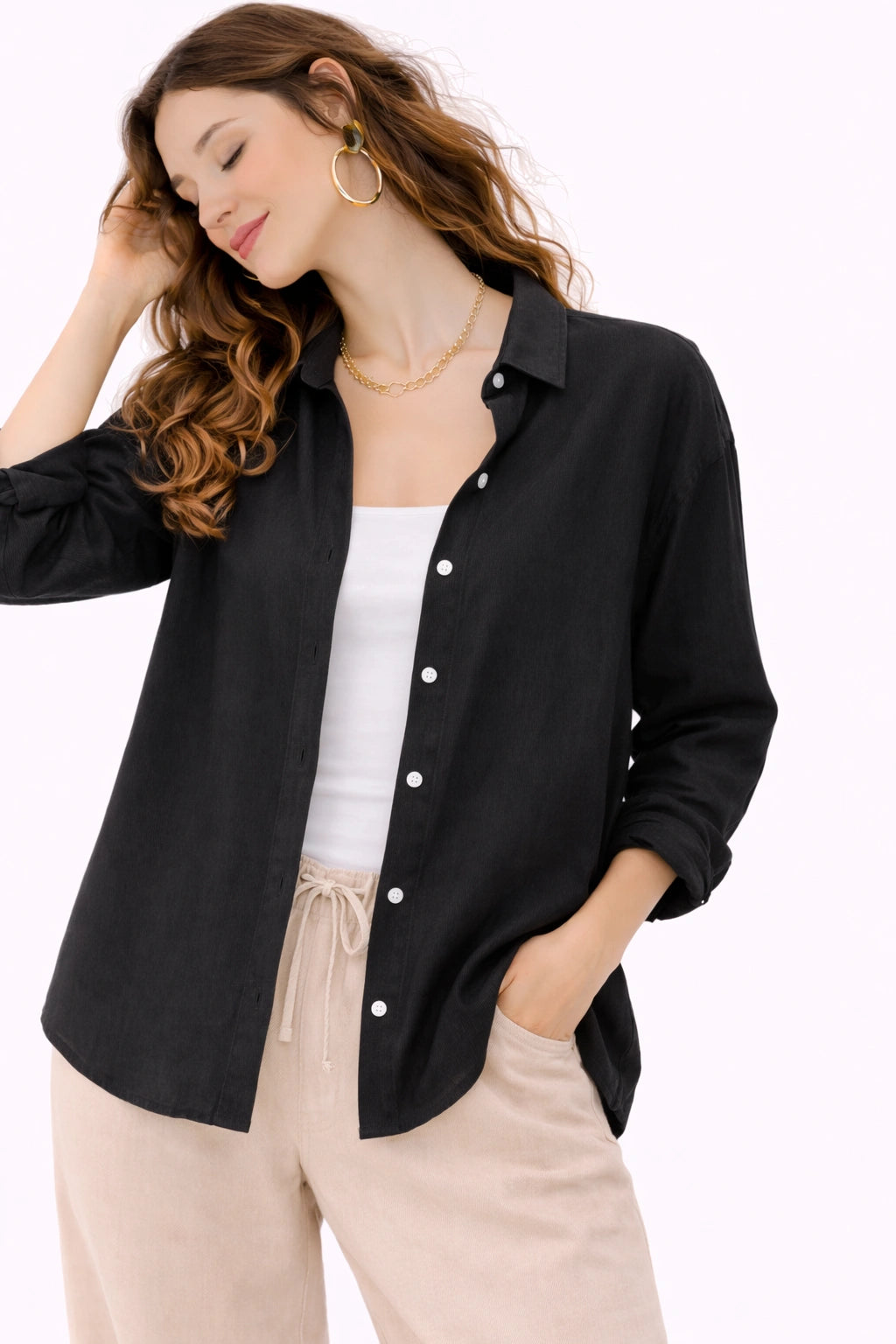 Oversized Cotton Shirt