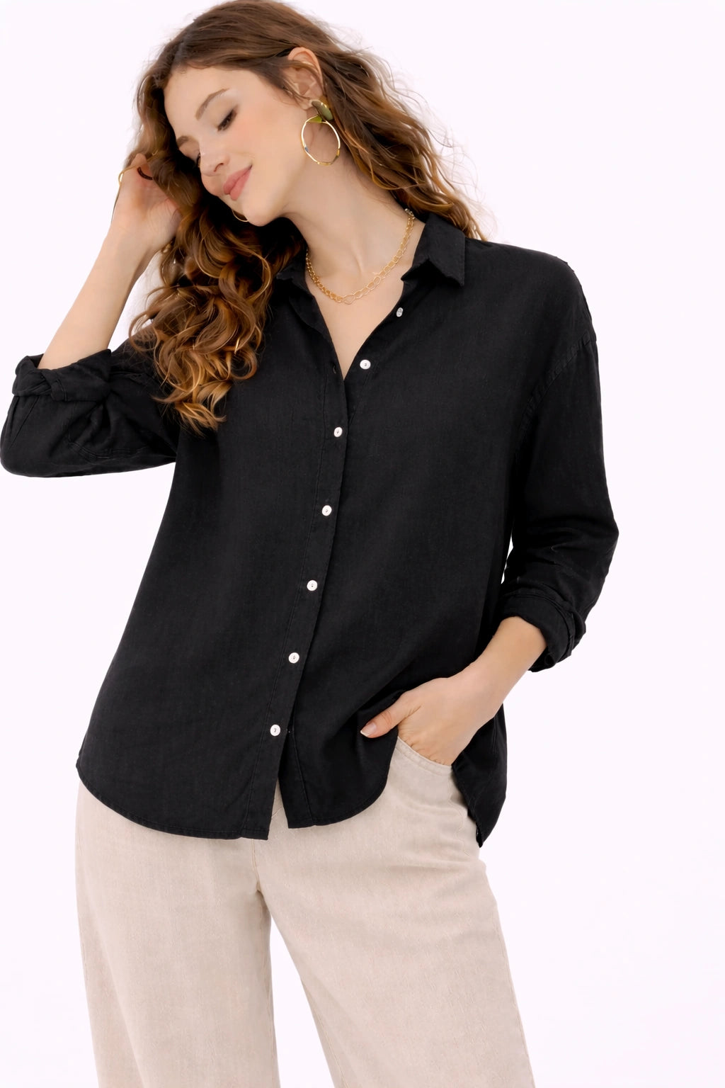 Oversized Cotton Shirt