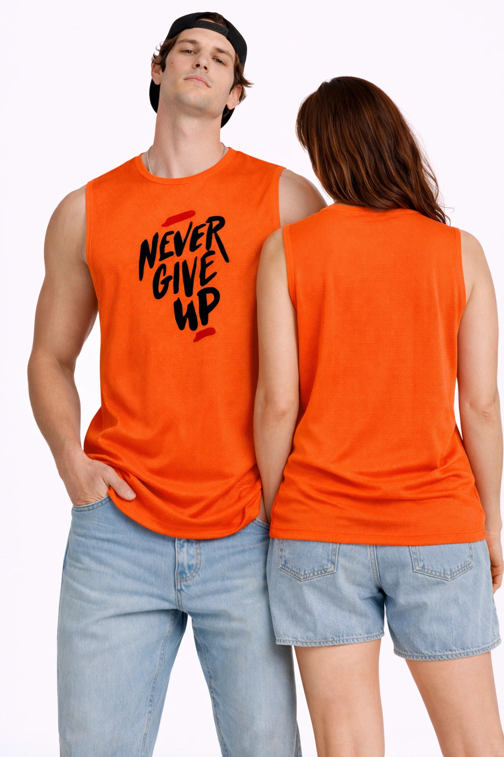Unisex Motiv Muscle Tee – Blaze