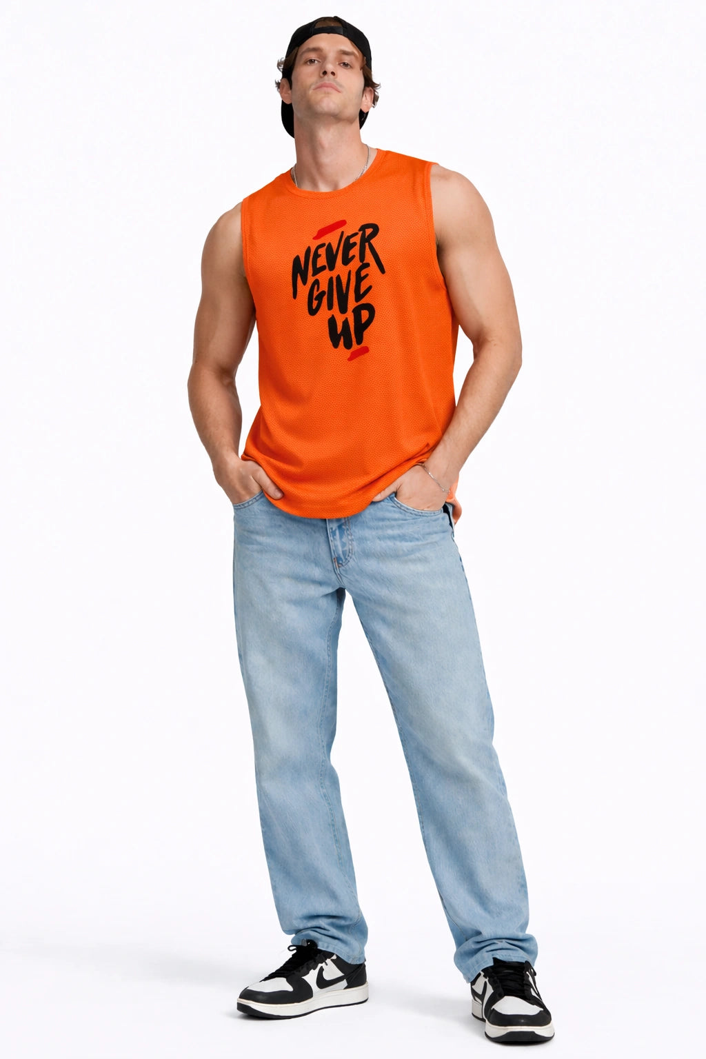 Unisex Motiv Muscle Tee – Blaze