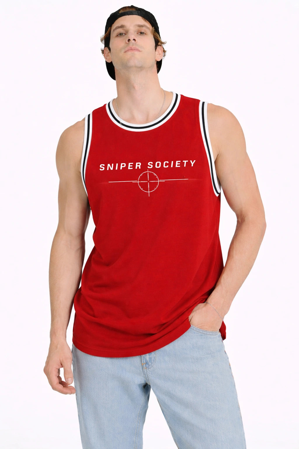 Unisex Target Muscle Tee – Crimson