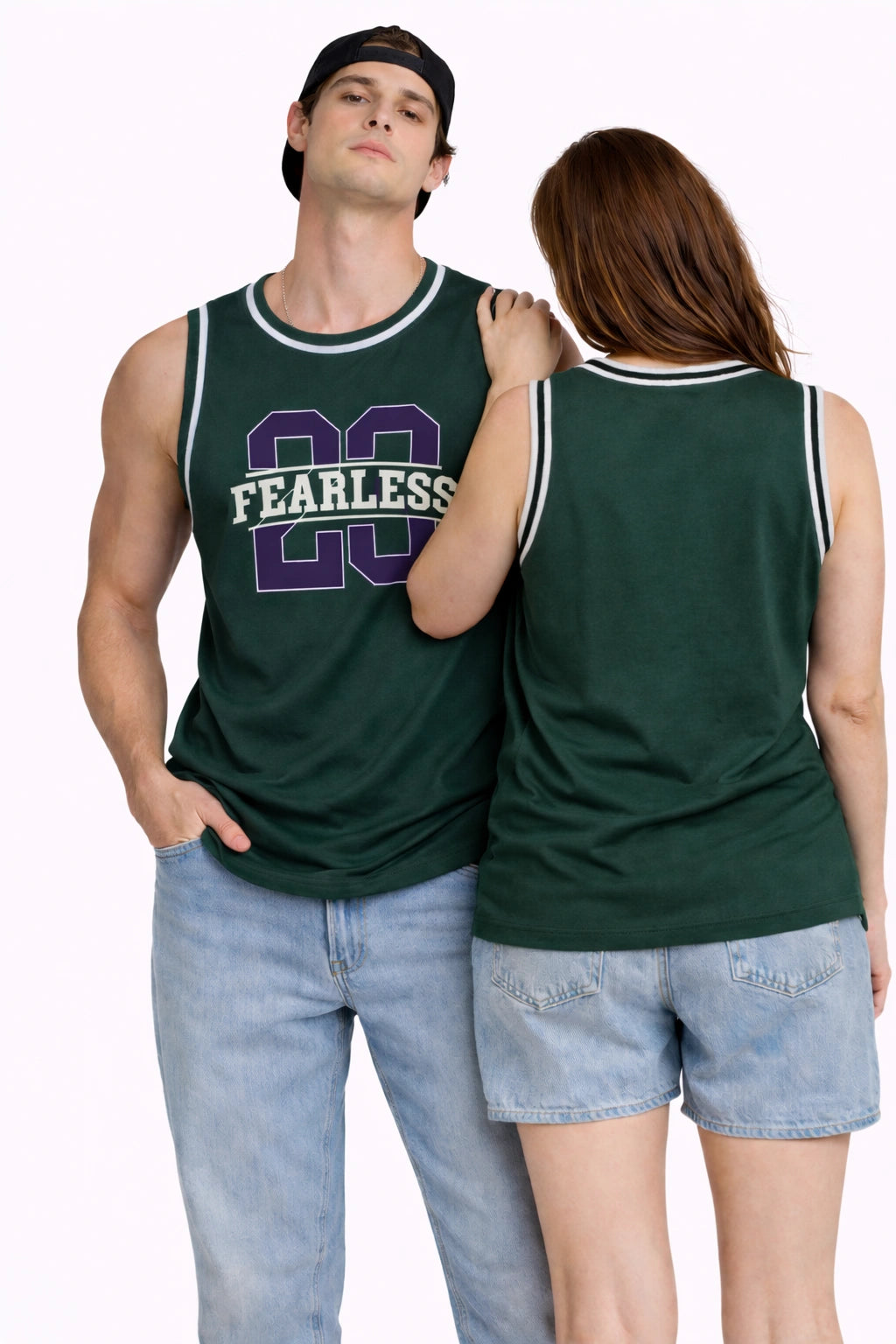 Unisex Varsity Muscle Tee – Forest