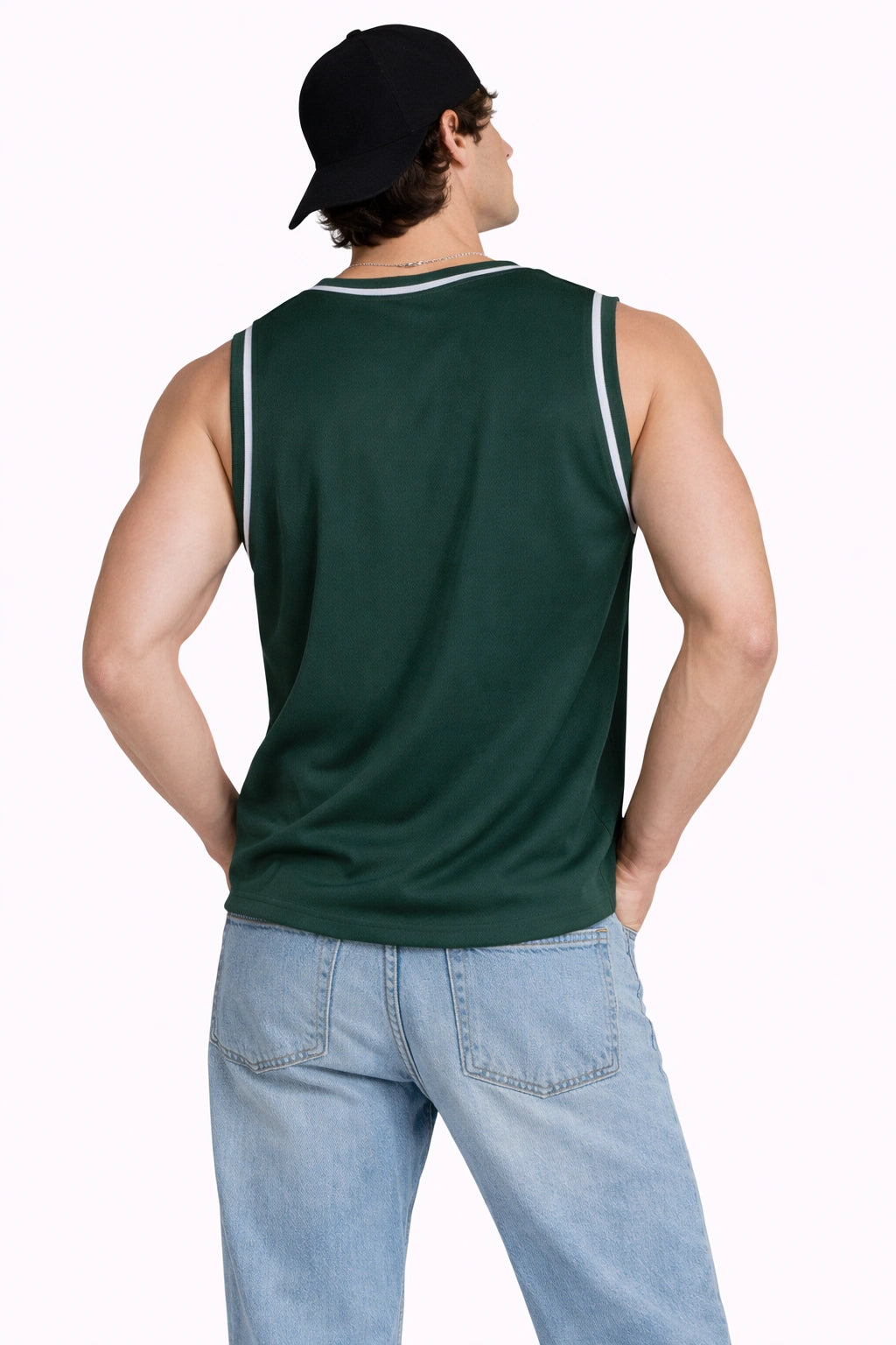 Unisex Varsity Muscle Tee – Forest