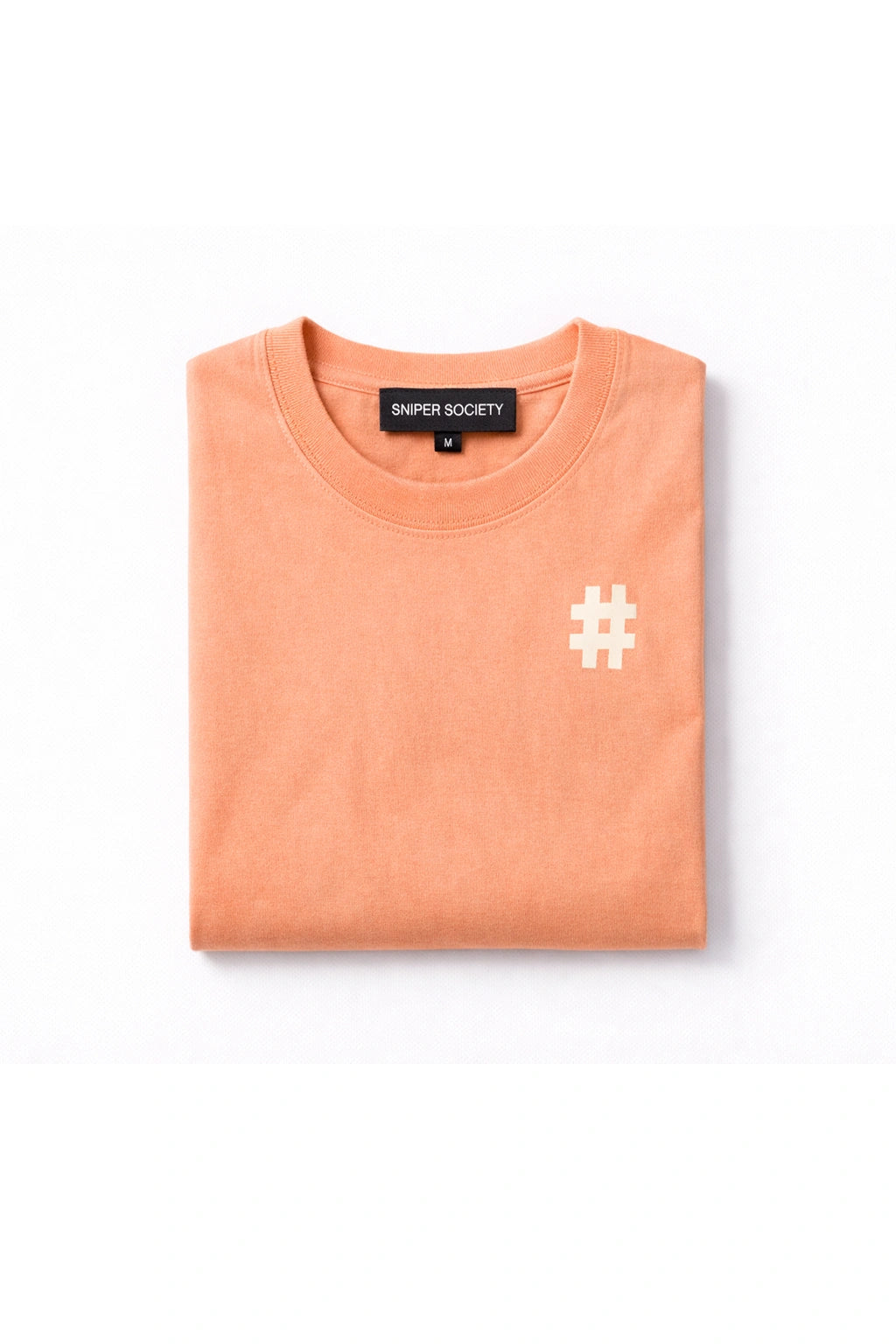 Unisex Core Oversized Tee – Peach / Minimal Mark Edition