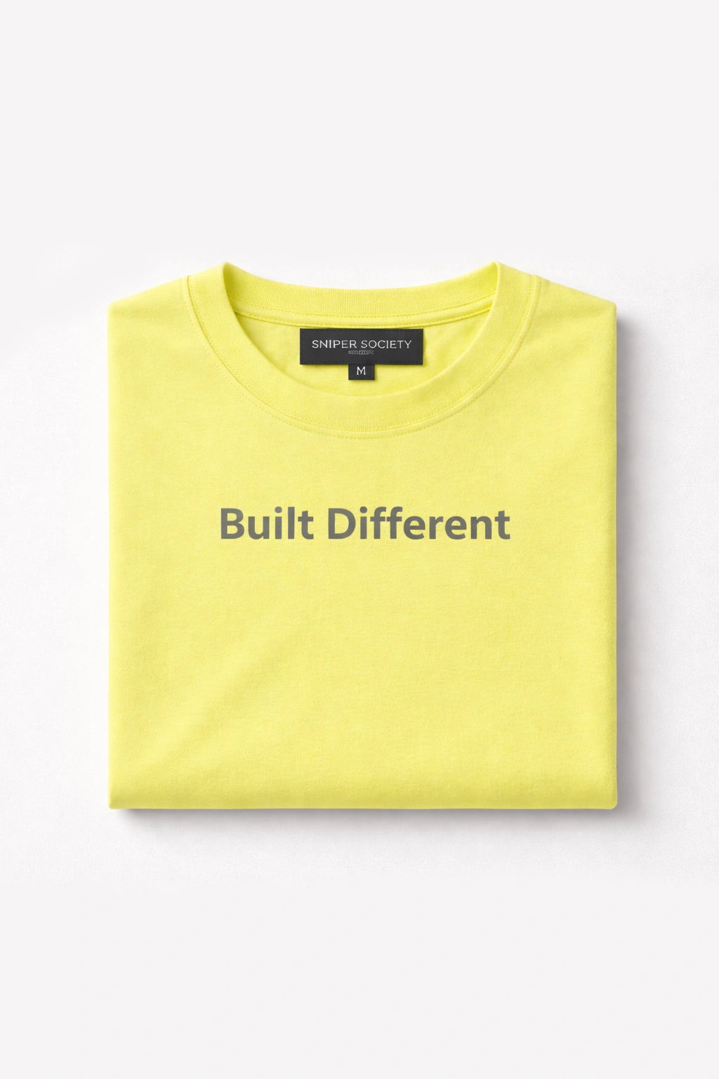 Unisex Motiv Oversized Tee – Lime / Built Different Edition