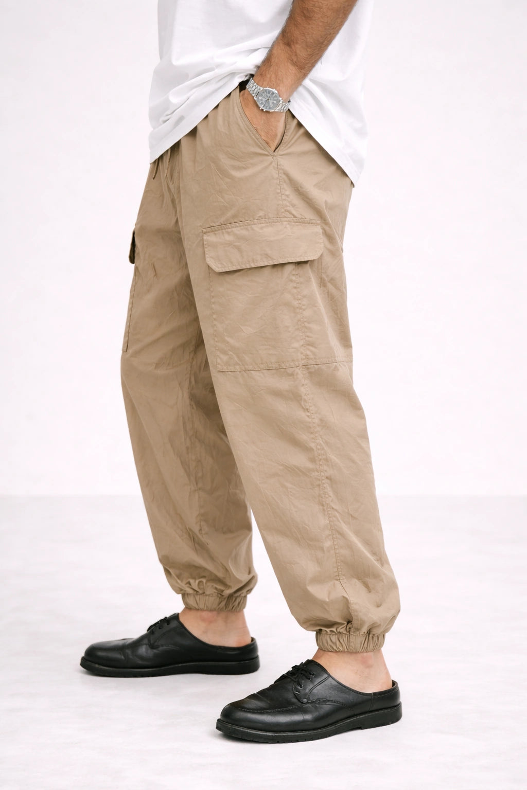Sand Utility Cargo Jogger Pants