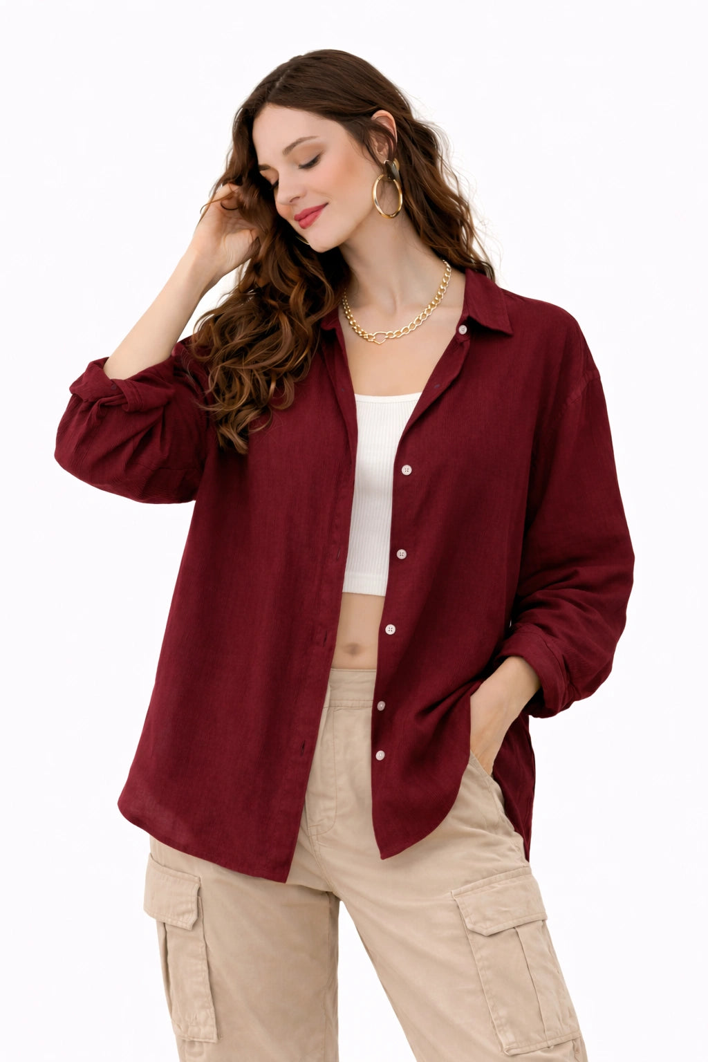 Oversized Cotton Shirt