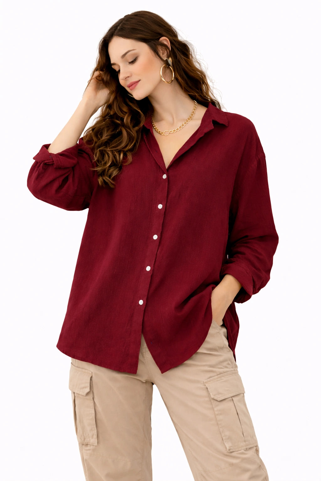 Oversized Cotton Shirt