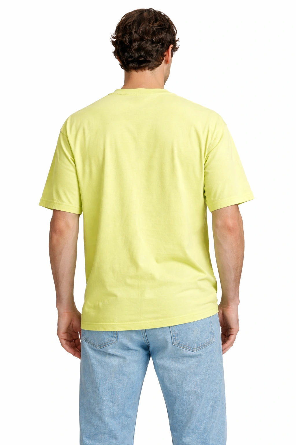 Unisex Motiv Oversized Tee – Lime / Built Different Edition