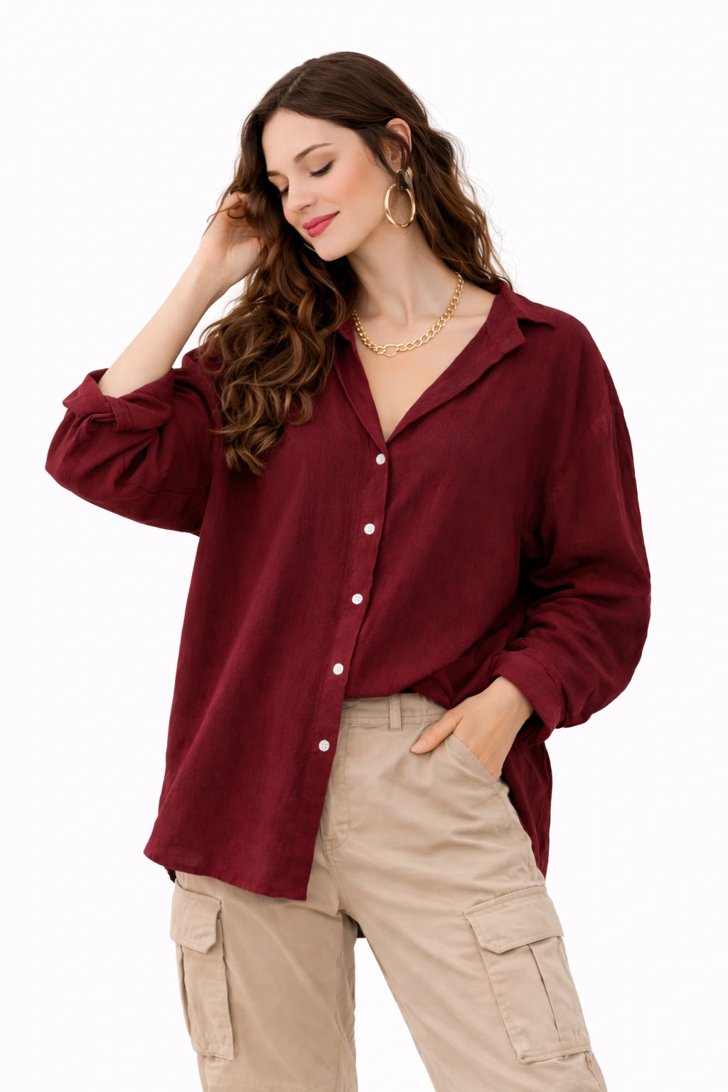 Oversized Cotton Shirt