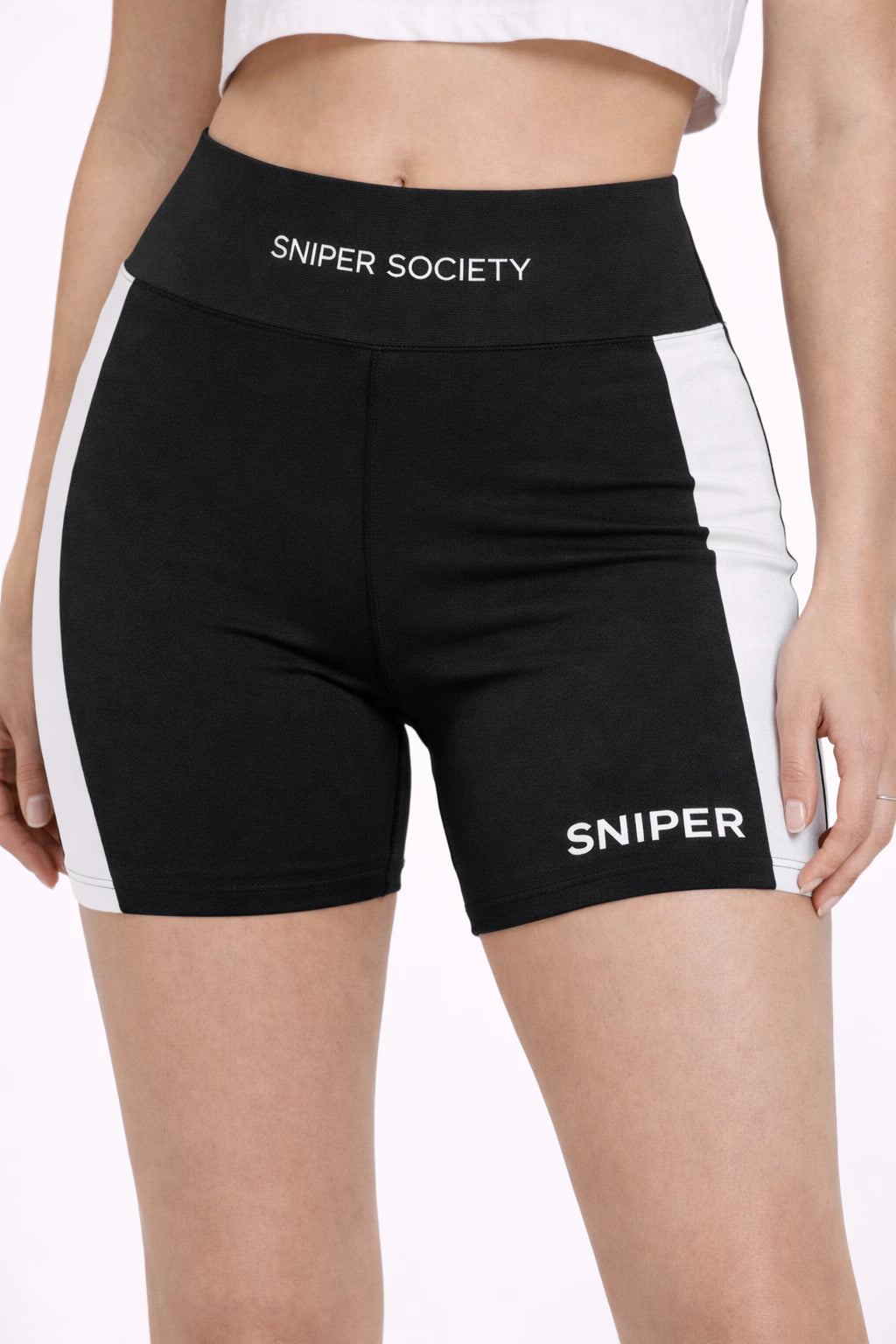 Sniper Society High-Waist Active Biker Shorts (Women)