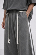 Charcoal Relaxed Stripe Sweatpants