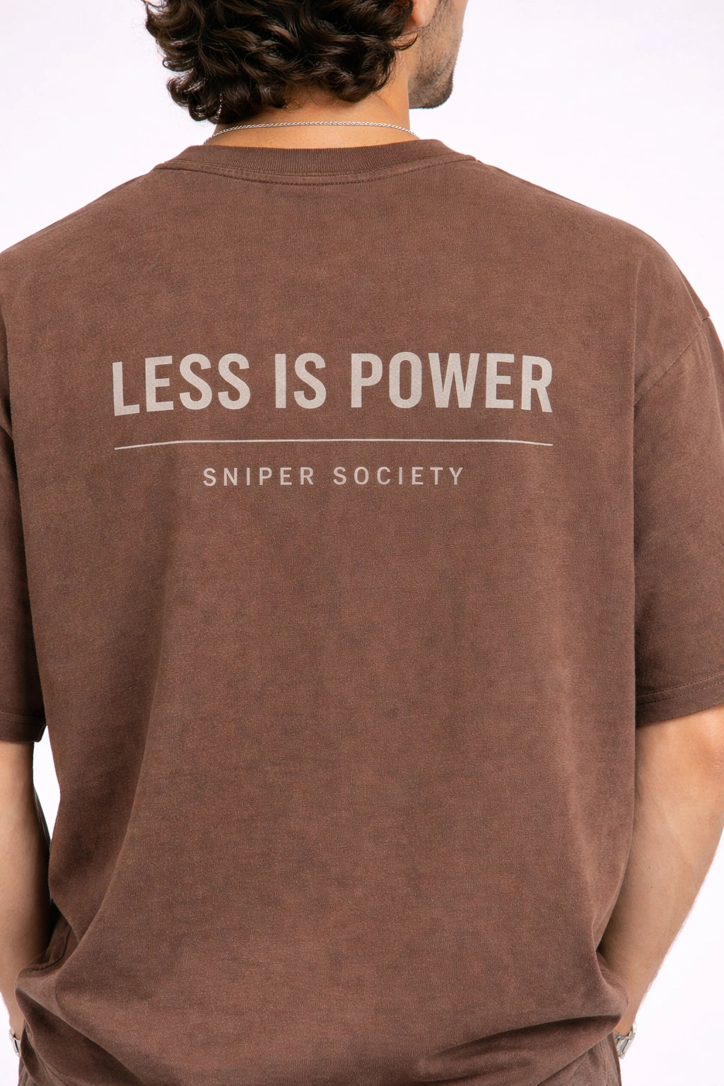 Sniper Society “Less Is Power” Oversized Unisex T-Shirt