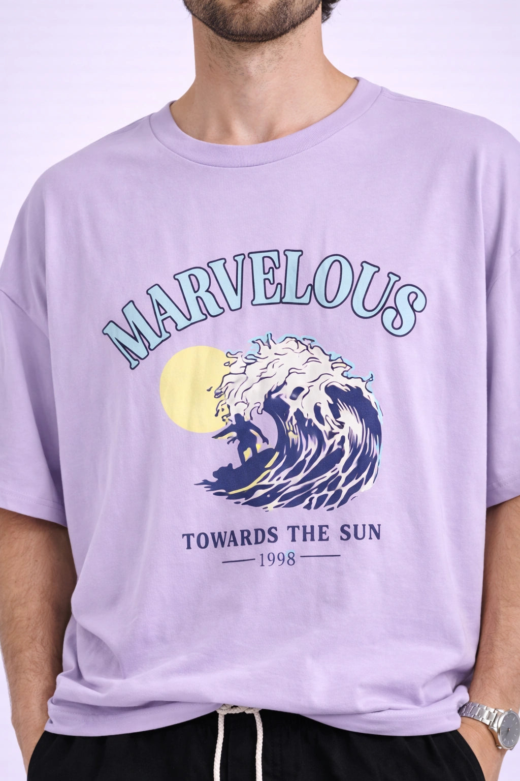 Gen Z Wave Graphic Oversized T-Shirt (Unisex)