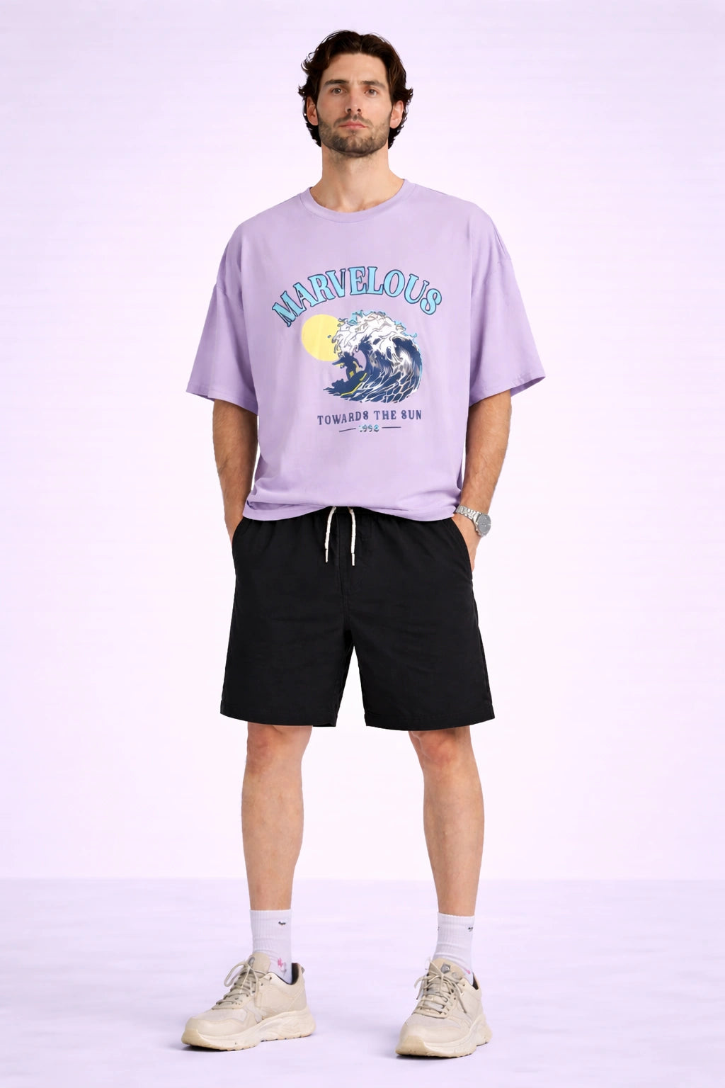 Gen Z Wave Graphic Oversized T-Shirt (Unisex)