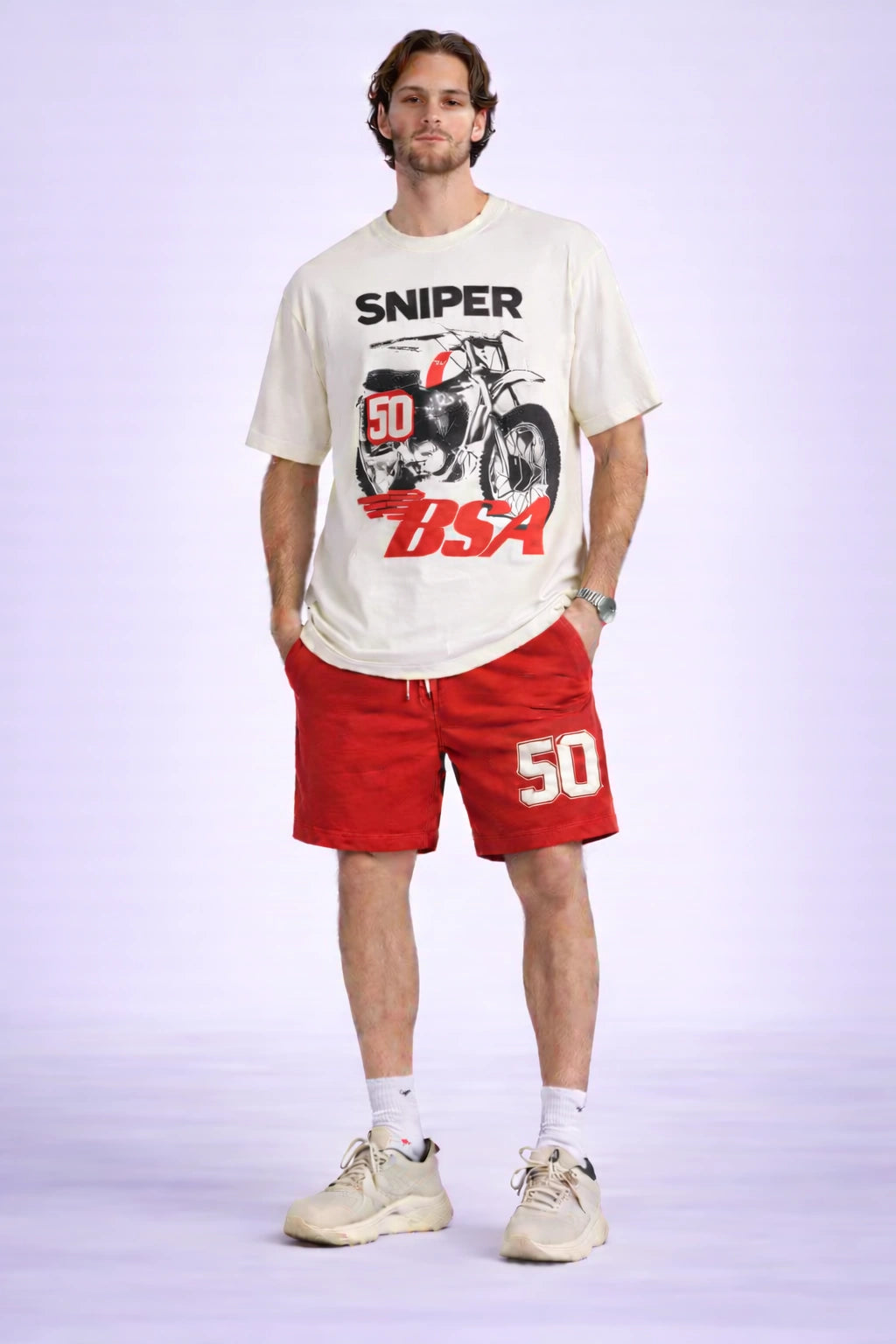 Sniper 50 BSA Graphic Oversized Unisex T-Shirt