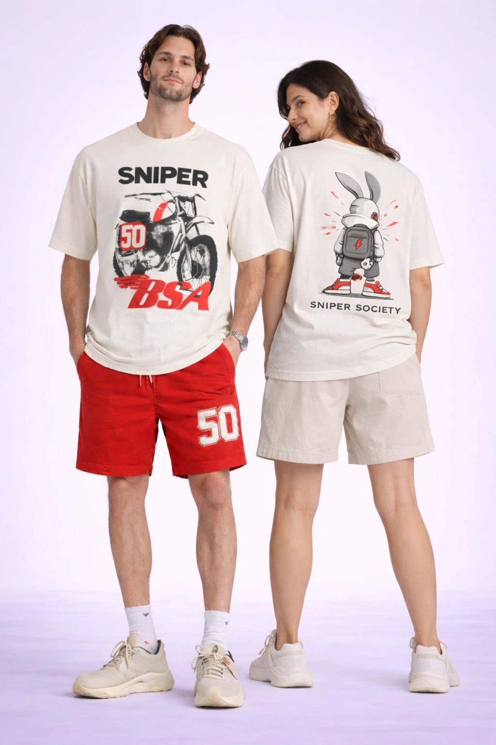 Sniper 50 BSA Graphic Oversized Unisex T-Shirt