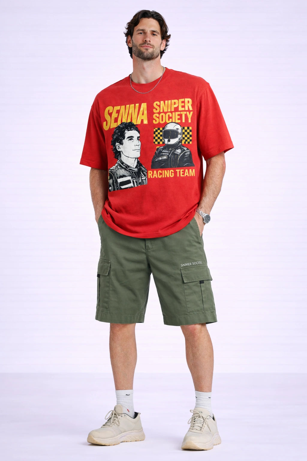 Senna Racing Graphic Oversized Unisex T-Shirt