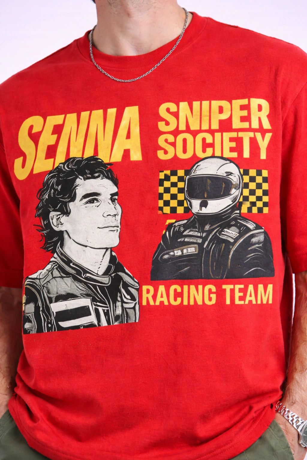 Senna Racing Graphic Oversized Unisex T-Shirt