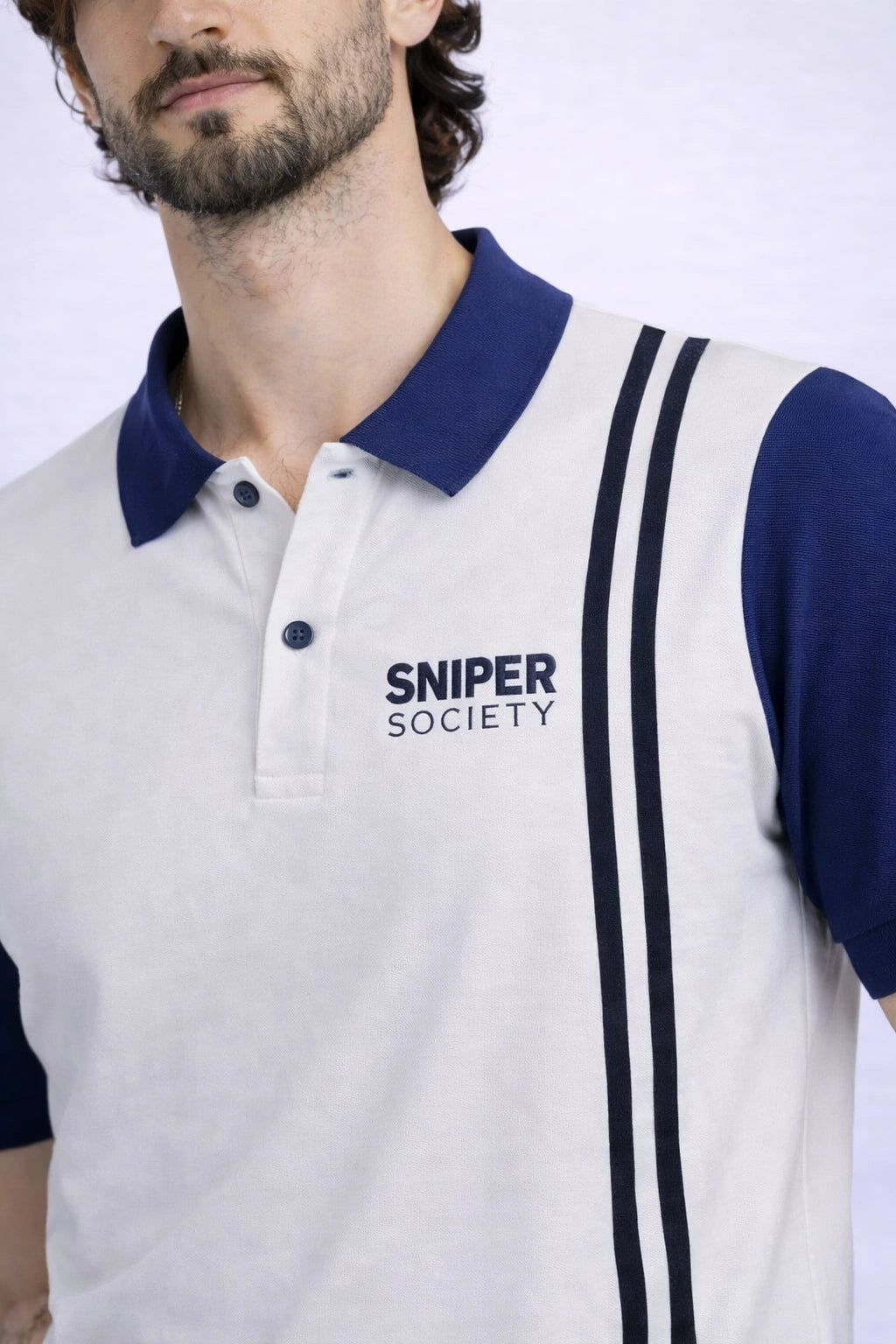 Line Polo – Steel/Navy