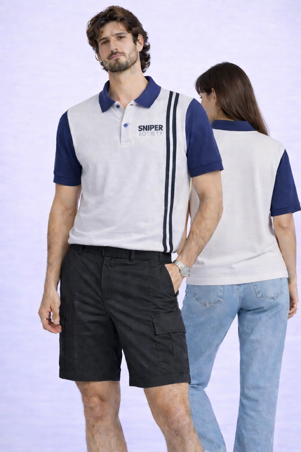 Line Polo – Steel/Navy
