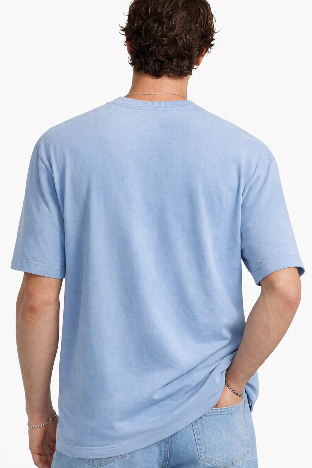 Unisex Statement Oversized Tee – Sky