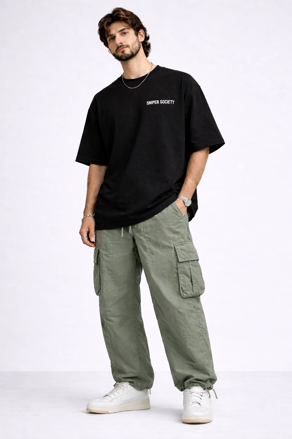 Sniper Society “Precision Over Noise” Oversized Unisex T-Shirt
