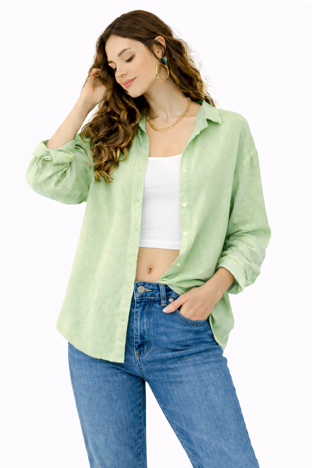 Oversized Cotton Shirt