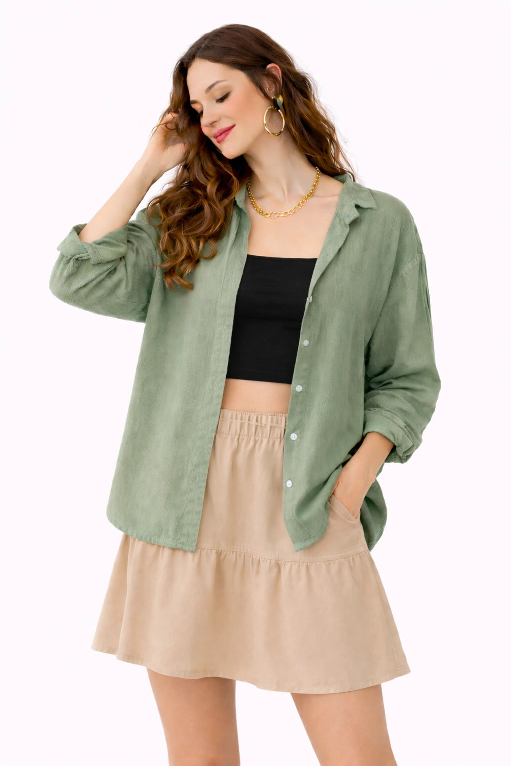 Oversized Cotton Shirt