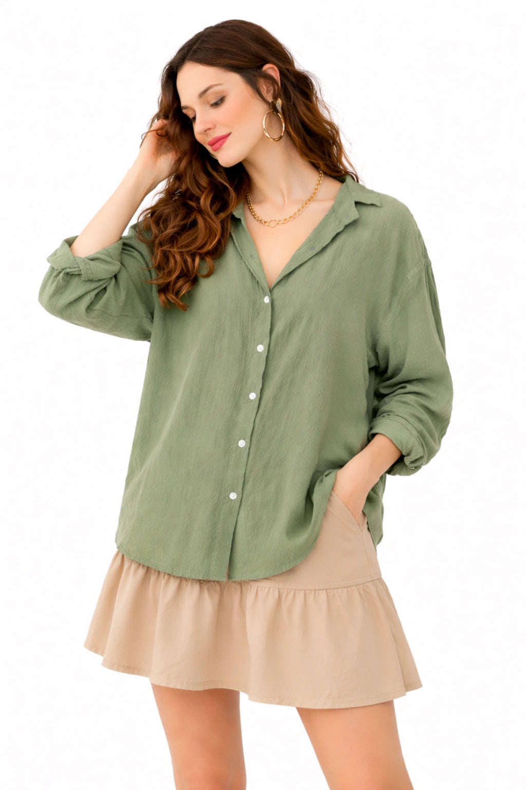 Oversized Cotton Shirt