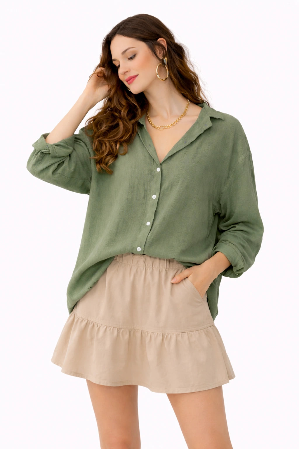 Oversized Cotton Shirt