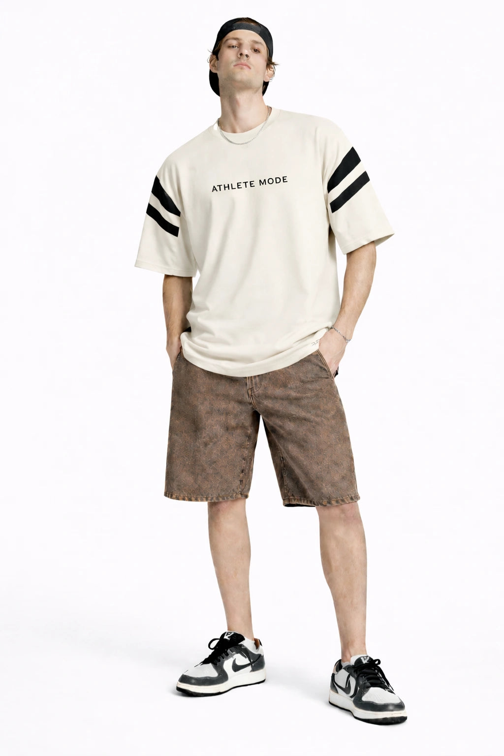 Unisex Varsity Oversized Tee – Sand