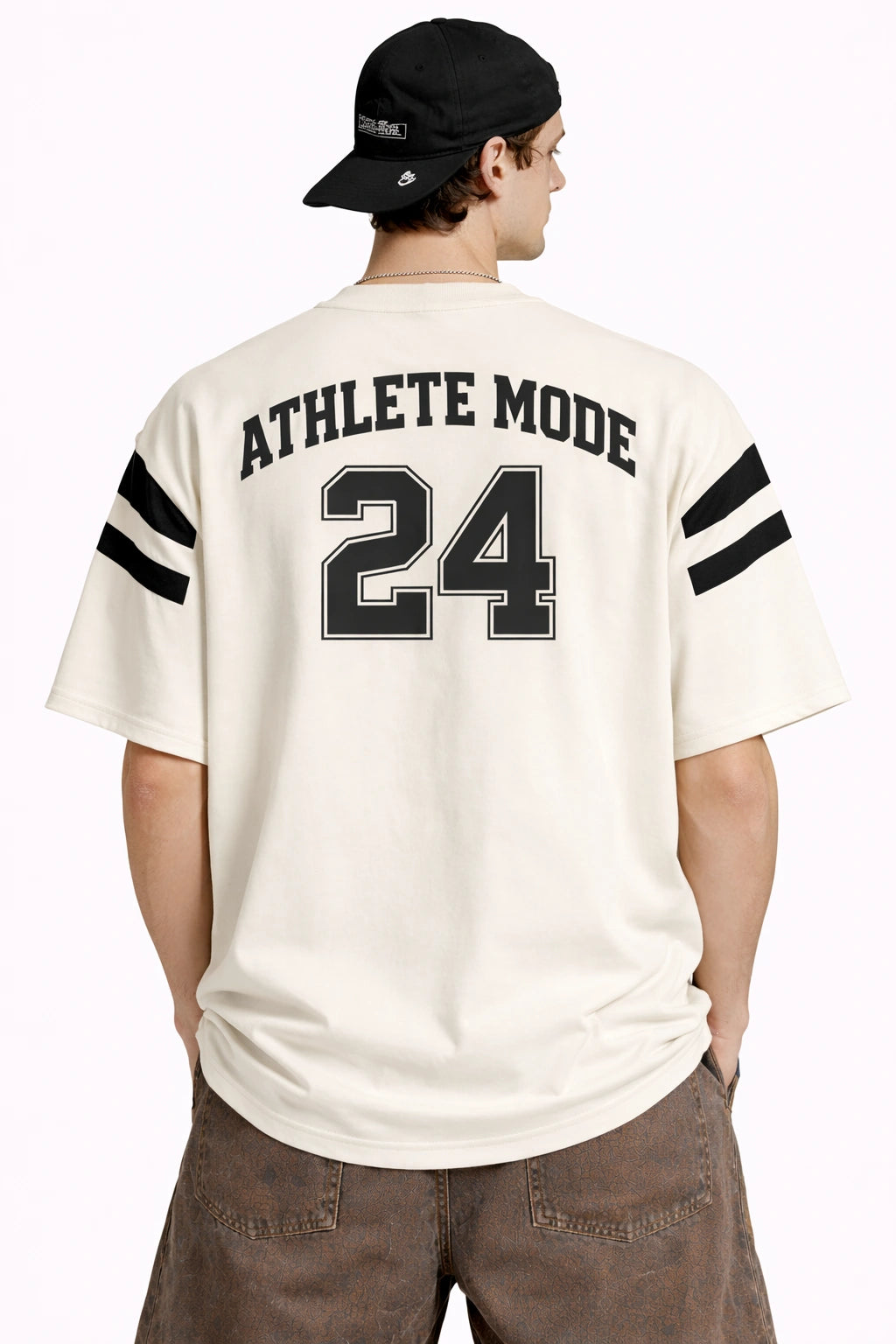 Unisex Varsity Oversized Tee – Sand