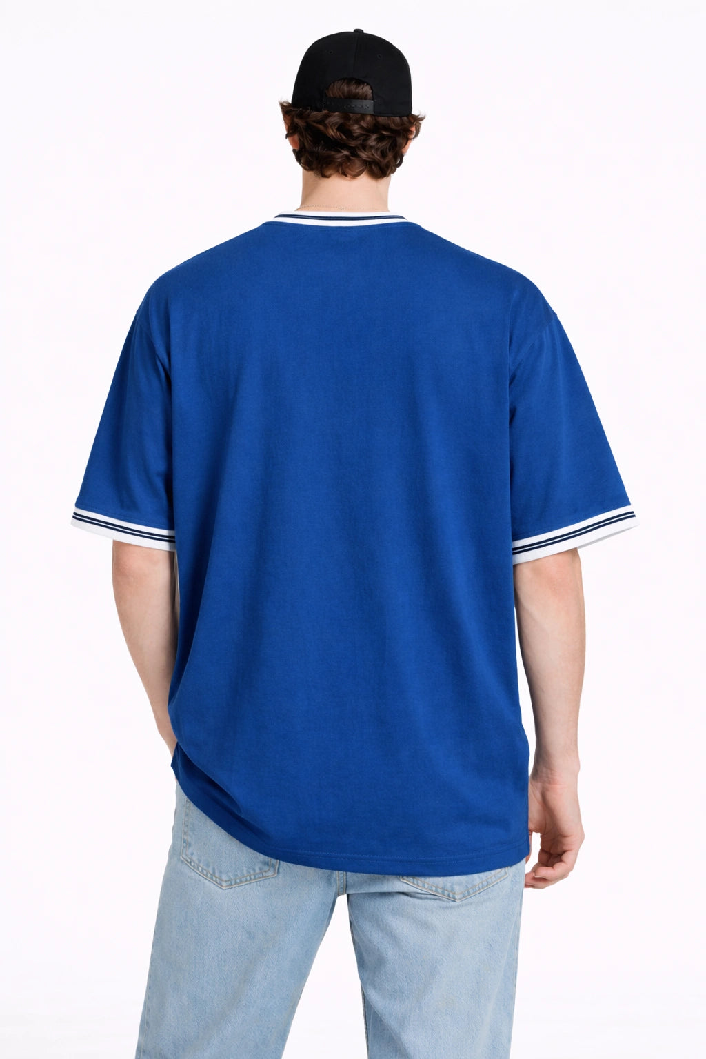 Unisex Performance Oversized Tee – Cobalt