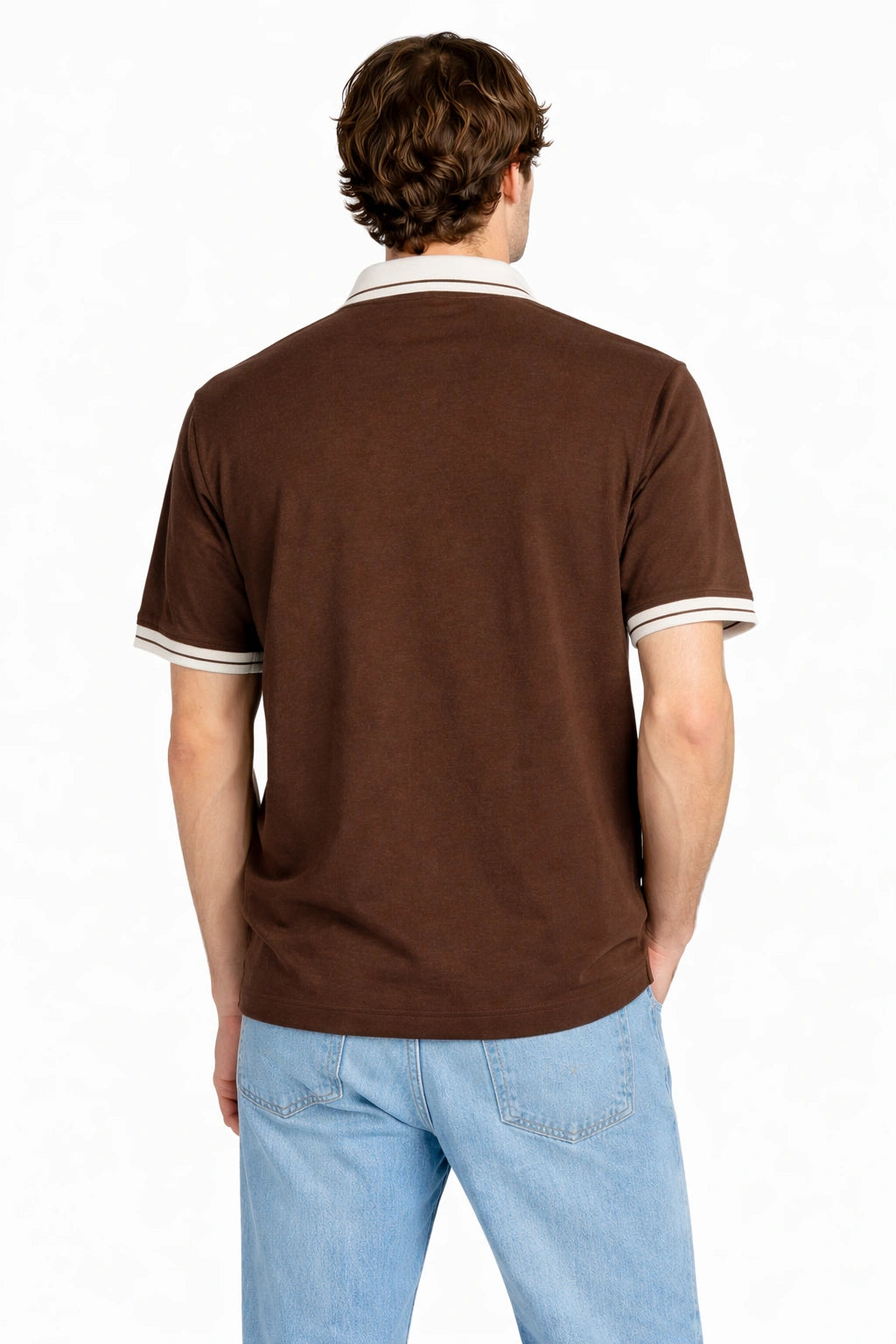 Contrast Collar Polo