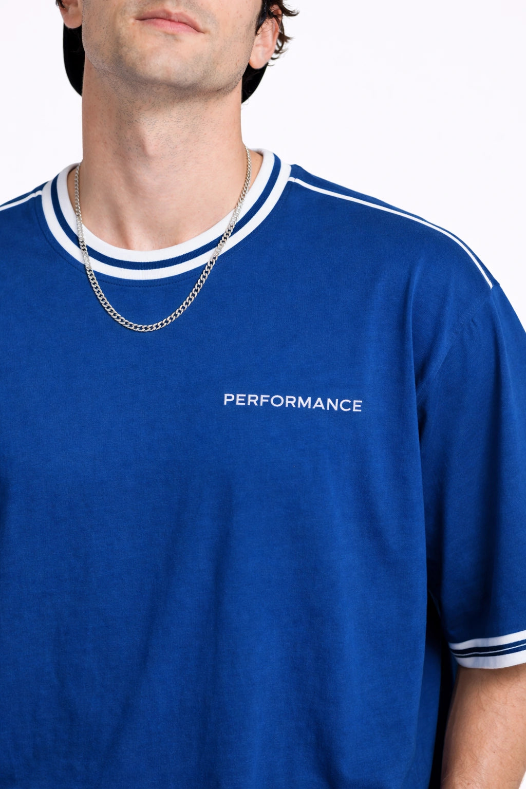 Unisex Performance Oversized Tee – Cobalt